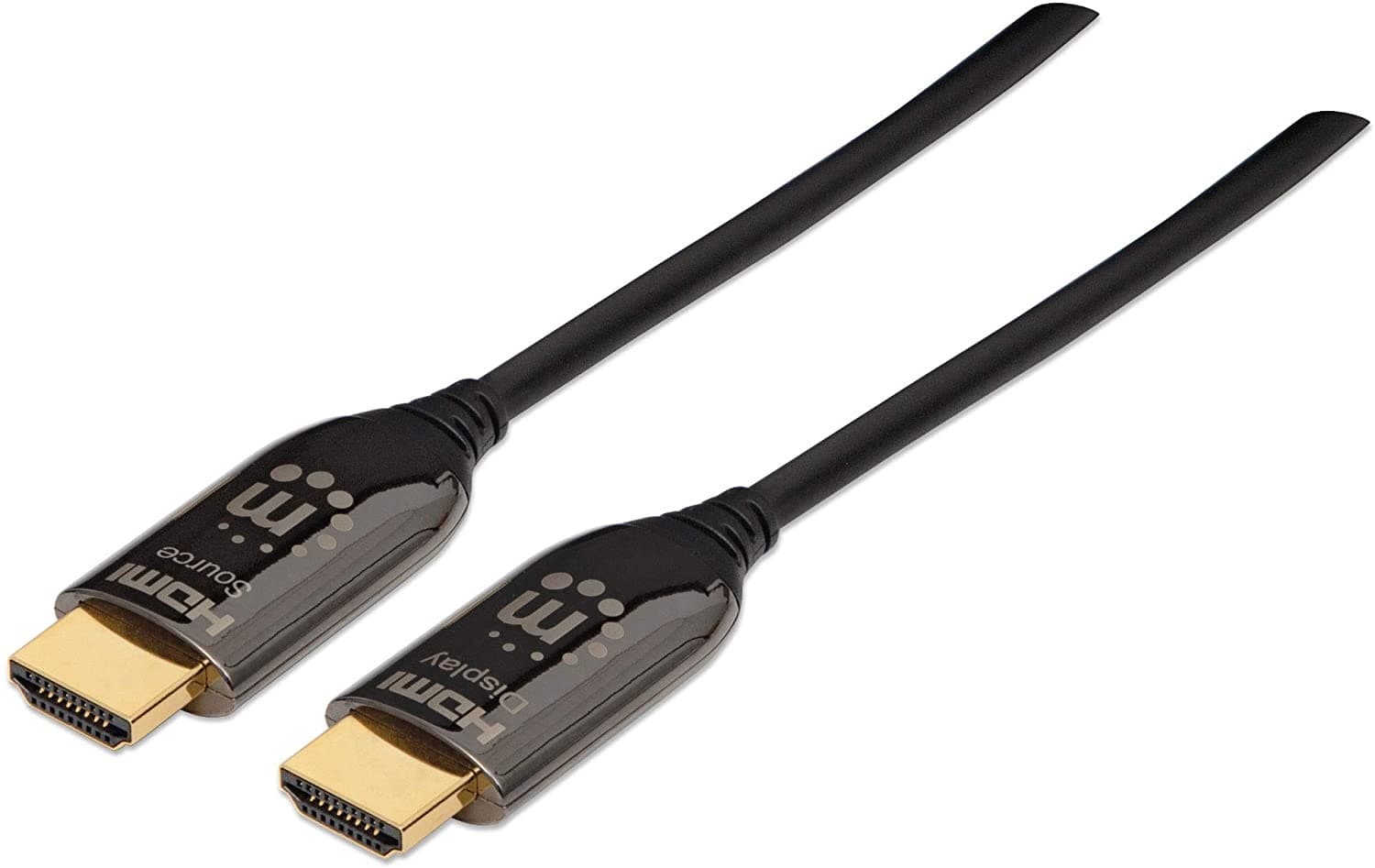MANHATTAN Cable HDMI Fibra Óptica 4K@60Hz MANHATTAN 355445, 50 m, Macho, Negro