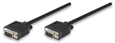 MANHATTAN 371377 CABLE MONITOR SVGA 8MM HD15M-M Longitud 11.0M, Color Negro.