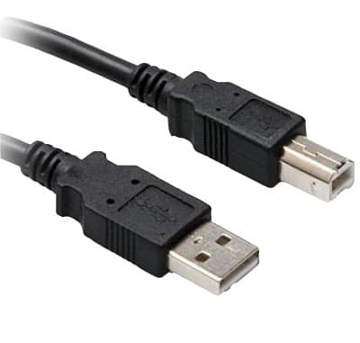 BROBOTIX Cable USB A a B, V2.0 Para impresora universal, Negro, 1.8 m, 102327 BROBOTIX