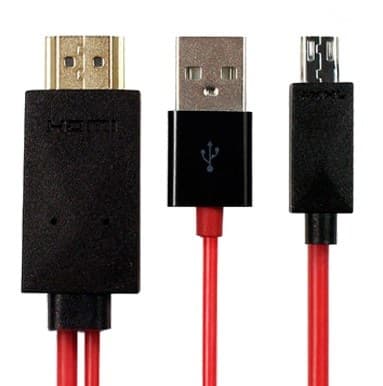 BROBOTIX Cable MHL BROBOTIX 017828, HDMI, Rojo
