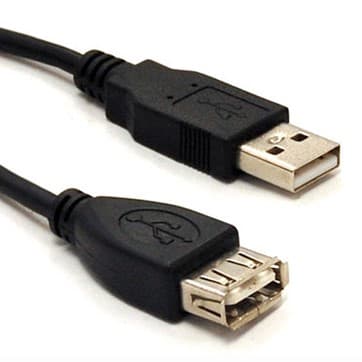BROBOTIX Cable USB BROBOTIX 102345, 4,5 m, Negro