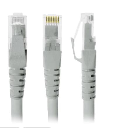 BROBOTIX Cable de Red, Cat5e, 50 Cms, RJ-45, RJ-45, 100% cobre, Macho/Macho, contactos c/baño de oro, Gris, 497127 BROBOTIX