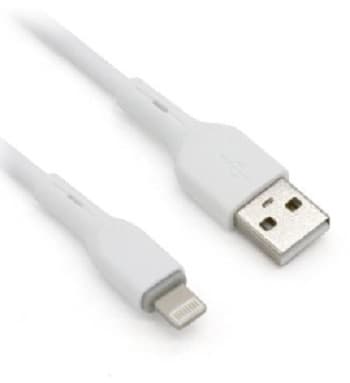 BROBOTIX Cable Lightning BROBOTIX 963165, USB V2.0., Lightning., Blanco, 1m