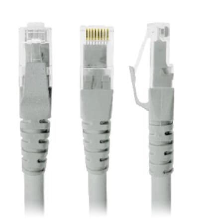 BROBOTIX Cable de Red, Cat5e, 1 Mt, RJ-45, RJ-45, 100% cobre, Macho/Macho, contactos c/baño de oro, Gris, 497134 BROBOTIX