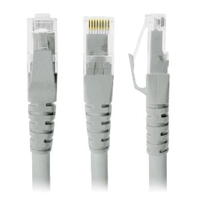 BROBOTIX Cable de Red, Cat6, 1 Mt, RJ-45, RJ-45, 100% cobre, Macho/Macho, contactos c/baño de oro, Gris, 308194 BROBOTIX