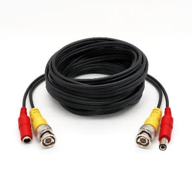 BROBOTIX CABLE COAXIAL SIAMES PARA CCTV/CATV, DE 20 MTS, INCLUYE CONECTORES DE VIDEO Y ENERGÍA PRE-ENSAMBLADOS, NEGRO, BROBOTIX 764755