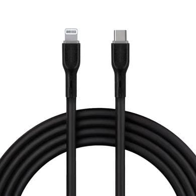 BROBOTIX CABLE USB V3.0 TIPO C - LIGHTNING, 1 METRO, NEGRO, BROBOTIX 6006832