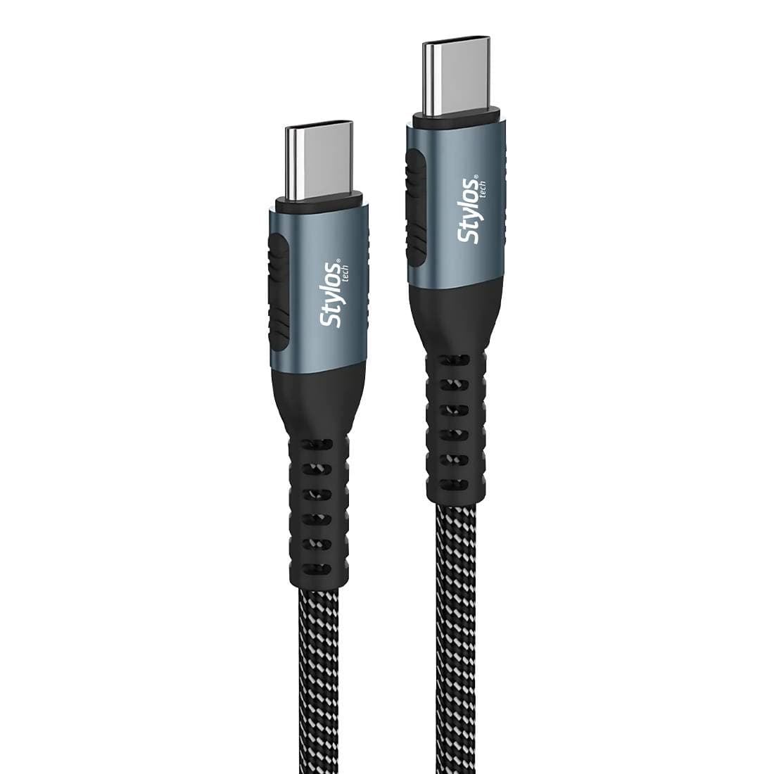 Stylos Cable Tipo C Stylos 100W 2m Negro