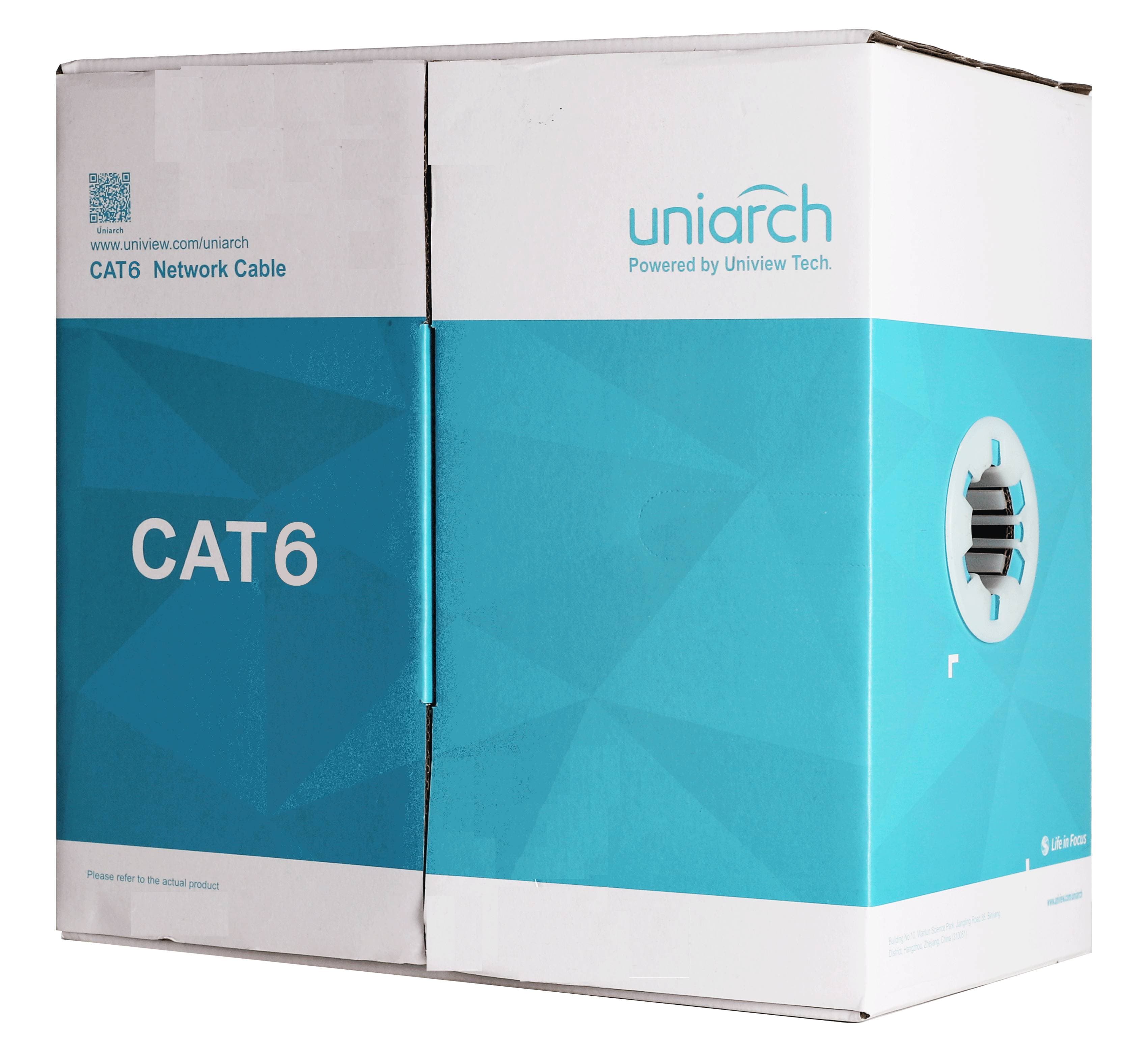 UNIARCH Cableado UTP Cat6 100 mts. UNV (CAB-6-CCA) Forro PVC Azul