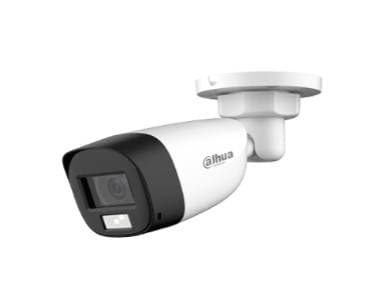 Dahua Technology DAHUA HAC-HFW1200CLN-IL-A - Camara Bullet de 2 Mp/ Dual Inteligente+FullColor/ Lente de 2.8mm/102 Grados de Apertura/ 20 Metros de IR / Micrófono