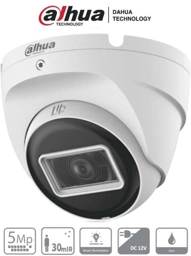 Dahua Technology Cámara DAHUA HAC-T2A51N-U-28-S2 cámara domo de 5 megapíxeles, 106 grados, metálica, lente 2.8mm, 30 metros