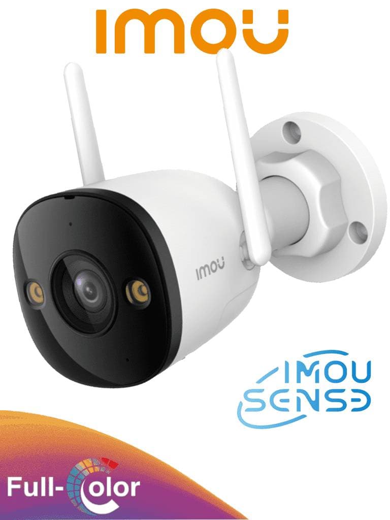 IMOU CAMARA IMOU IPC-S3EN-5M0WE Bullet 3 5MP Cámara IP Bullet WiFi de 5MP, Full C, visión nocturna inteligente, audio bidireccional,108°, IR 30m,IP6 MicroSD