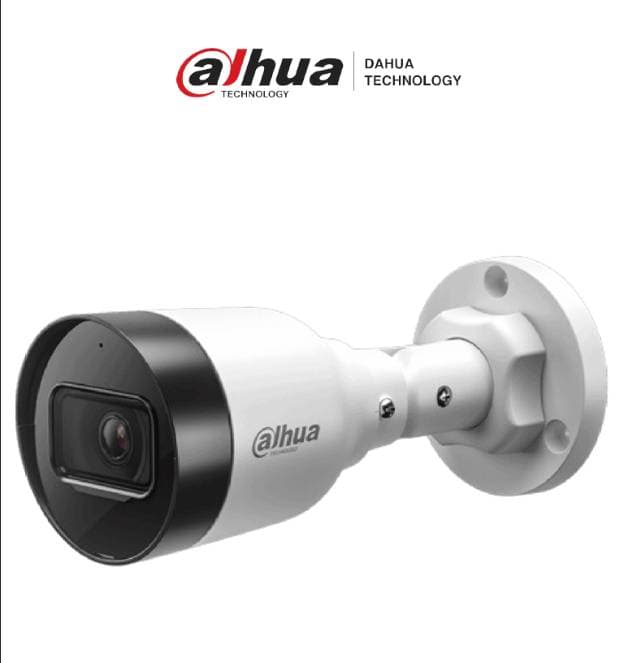Dahua Technology Cámara DAHUA IPC-HFW1431S1-A-S6, cámara IP Bullet de 4MP cuenta con micrófono integrado, 102° de visión, H.265, lente de 2.8mm,poe