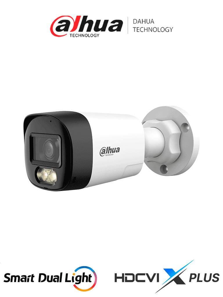 Dahua Technology Cámara DAHUA DH-HAC-HFW1200RLN-IL-T- Cámara Bullet de 2 Megapíxeles, Audio Bidireccional, Iluminación Dual Inteligente Hasta 30m, Lente de 2.8mm Apertura d