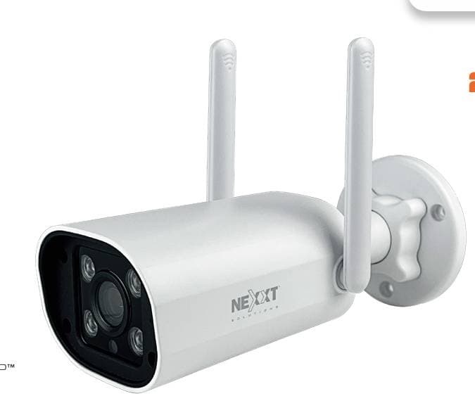 NEXXT Cámara Wi-Fi NEXXT modelo NHC-OF10 Exterior /Resolución 2K+ / Certificación de impermeabilización, IP65, comp. con Alexa, Google