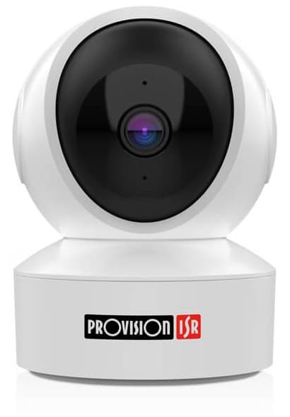 PROVISION-ISR Cámara domo Wifi 4 MP, Lente fijo 4 mm(84°), cubre hasta 10 metros en vision nocturna y gira en PT (Pan:348° - Til: 70°), audio en 2 via, MicroSD (256GB)