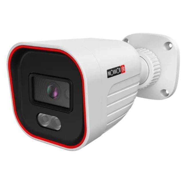 PROVISION-ISR Camara bala IP 2 MP, Lente fijo 2.8mm (93°), de dia detecta hasta 40 mts/Reconoce: 8 mts/Idetifica: 4 mts, IR hasta 20 mts, microfono, WDR,IP67