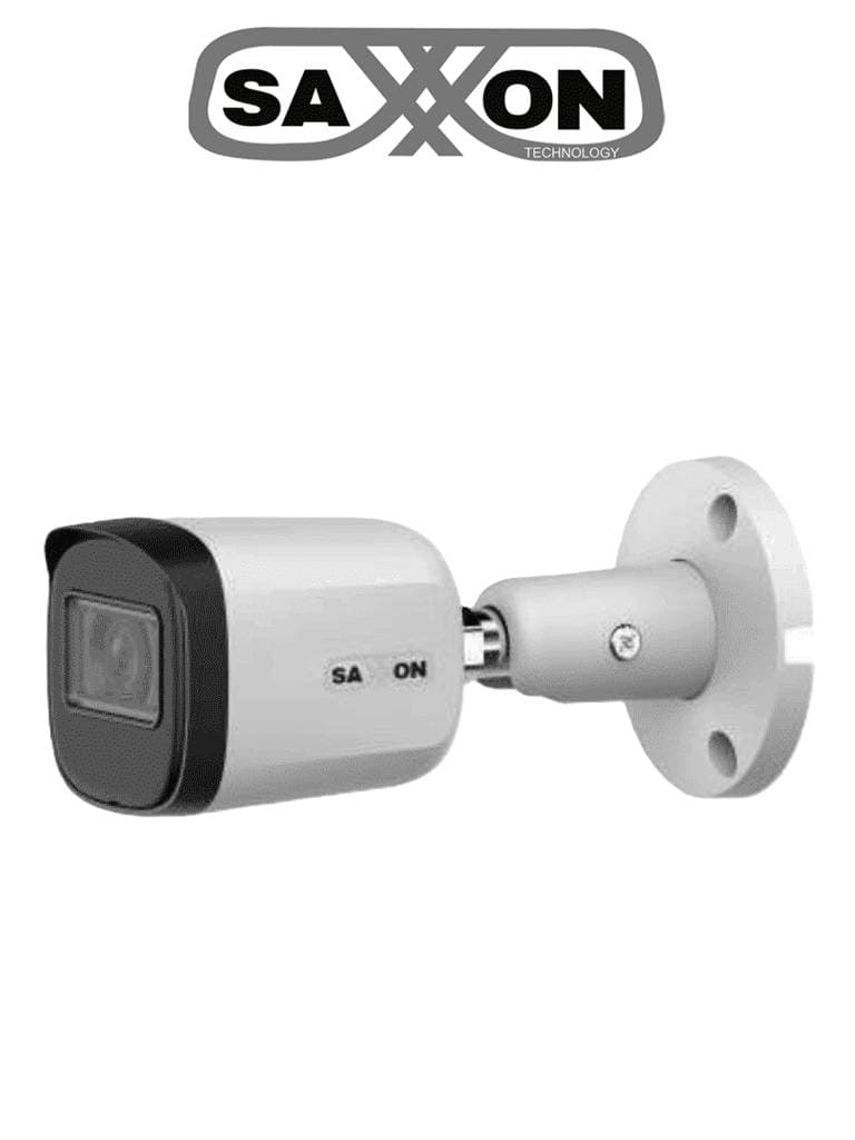SAXXON SAXXON SUA-HAC-B20M-0280B- Cámara Tipo Bala de 2 Mp & 1080P/ Lente de 2.8 mm,100°/ Iluminación IR Inteligente 30m Para Exterior IP67 Cámara Metálica