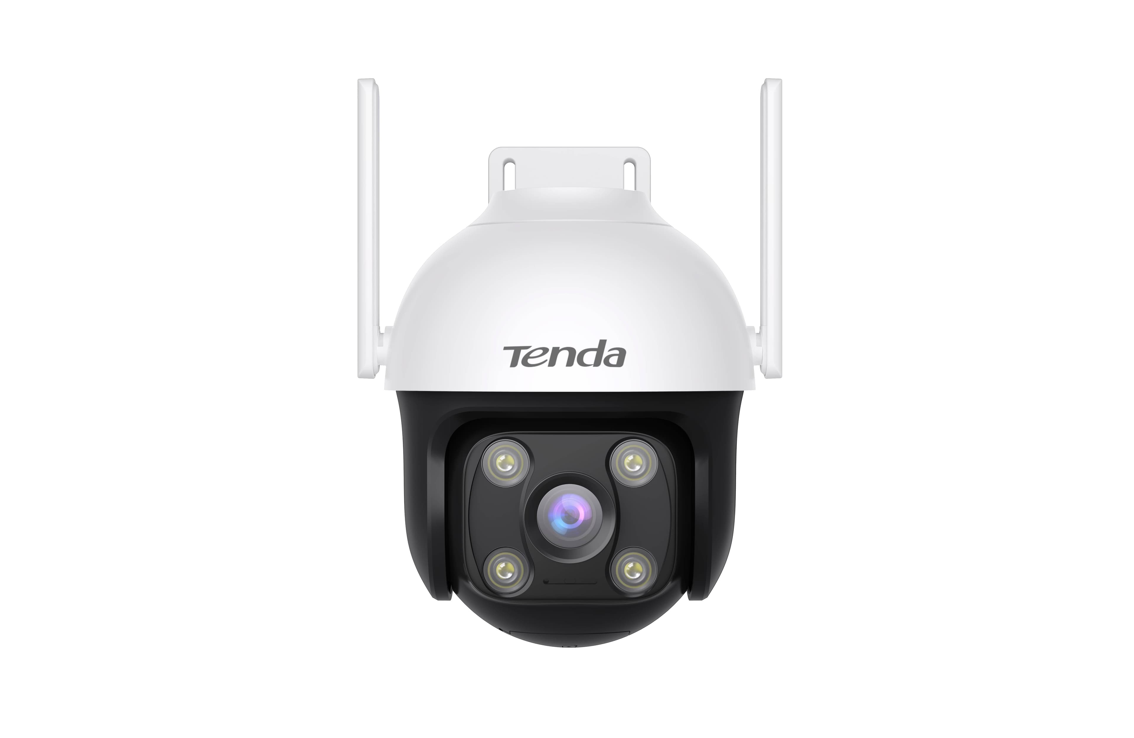 TENDA Cámara de vigilancia para exteriores de alto rendimiento TENDA CH7,integra cobertura visual de 360°,visión nocturna a color y detección de personas.