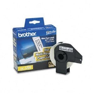 BROTHER Etiqueta blanca de papel Brother DK1204, 400 etiquetas de 17 mm de ancho x 54.3 mm de largo. Impresión en negro. QL800 / QL810W / QL1110NWB.QL800 / QL810W