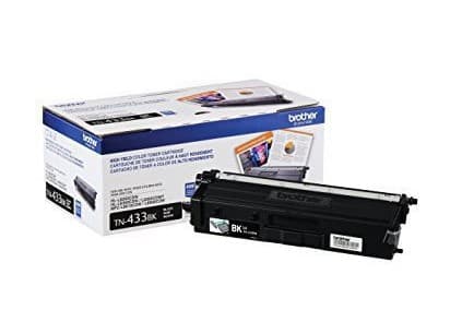 BROTHER Tóner Brother TN433BK negro, rendimiento apróximado 4,500 páginas, compatible con MFCL8900CDW