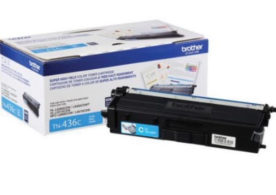 BROTHER Tóner Brother Valor TN436C cian, rendimiento aproximado 6,500 páginas, compatible con MFCL8900CDW, MFCL9570CDW, HLL9310CDW