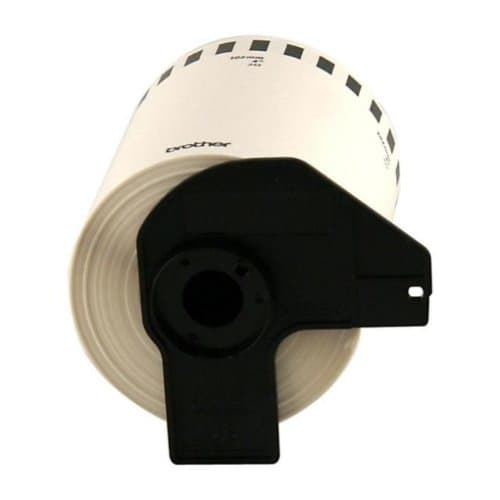 BROTHER Etiqueta blanca de papel Brother DK2243 de 101 mm de ancho x 30.4mts de largo. Impresión en negro.
