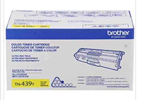 BROTHER Tóner Brother Valor TN439Y amarillo, rendimiento aproximado 9,000 páginas, compatible con HLL9310CDW, MFCL9570CDW