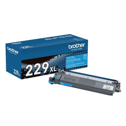 BROTHER Toner Brother TN229XLC cian, rendimiento aproximado hasta 2,300 páginas, compatible con DCPL3560CDW, MFCL3780CDW