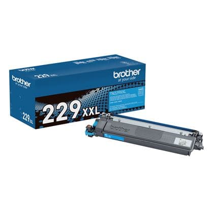 BROTHER Toner Brother TN229XXLC, Cian, hasta 4,000 páginas, compatible solo con MFCL3780CDW