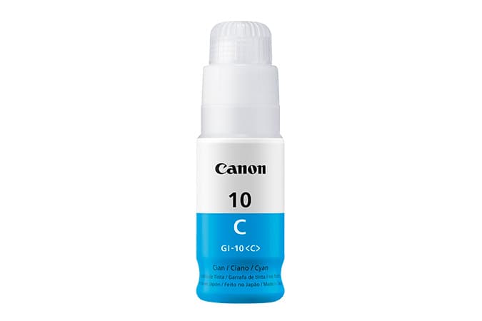 CANON Tanque de tinta CANON GI-10 C , 7,700 paginas