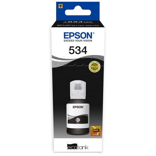 EPSON Botella de Tinta EPSON T534, Negro, Botella