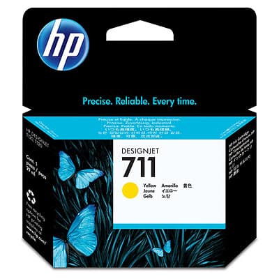 HP Tinta HP 711, CZ132A, Amarillo 29ml