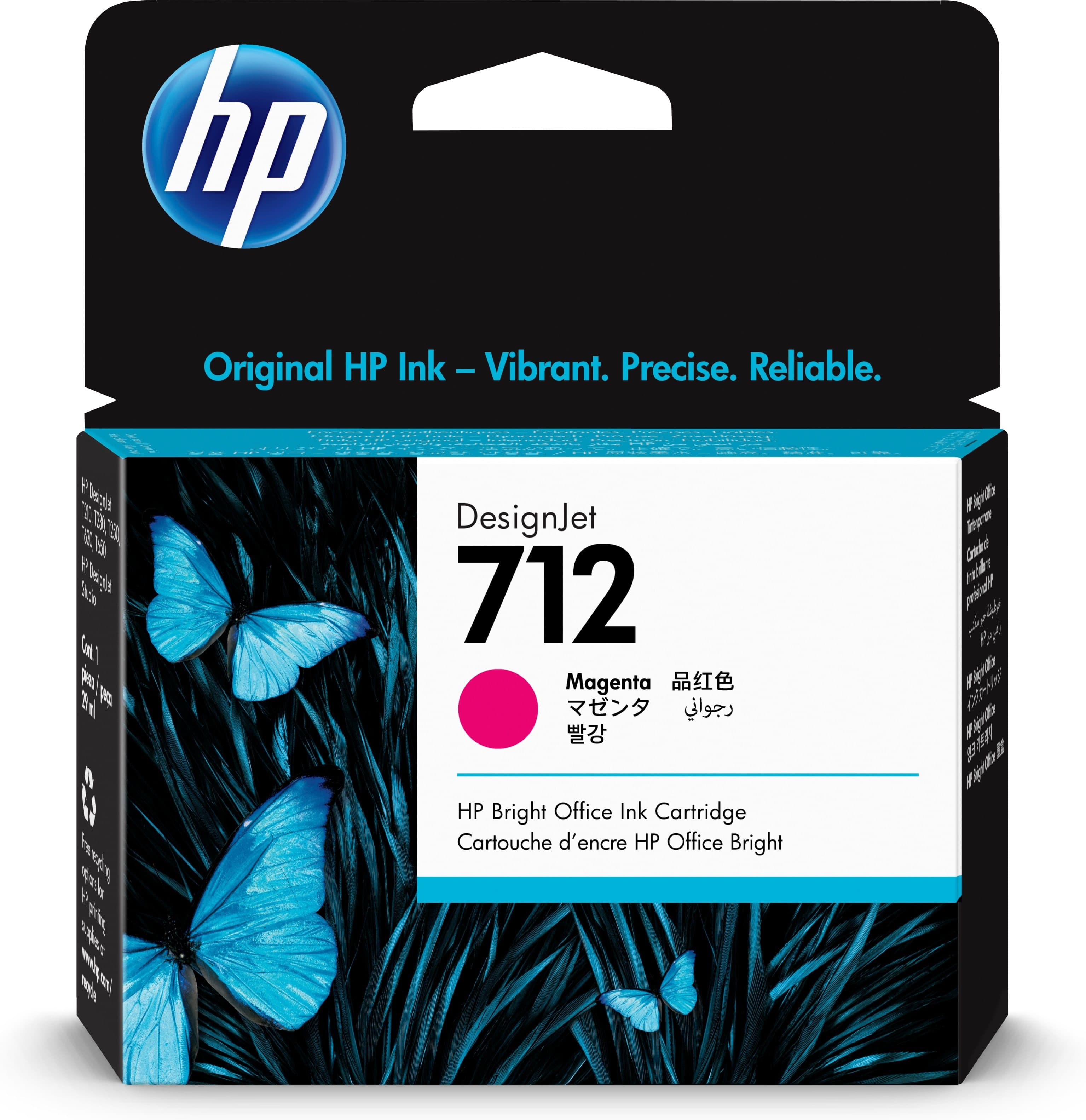 HP Tinta HP 712, 3ED68A, Magenta 29ml