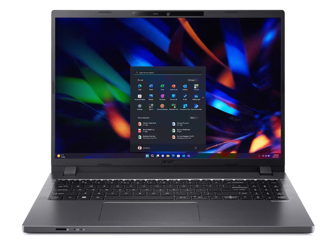 ACER LAPTOP ACER TRAVELMATE P2 CORE I5-1335U; 16 WUXGA IPS; 8 GB RAM; 512GB; FINGERPRINT; WIN 11 PRO; 1 año de garantía + 1 año contra Robo; GRIS ACERO