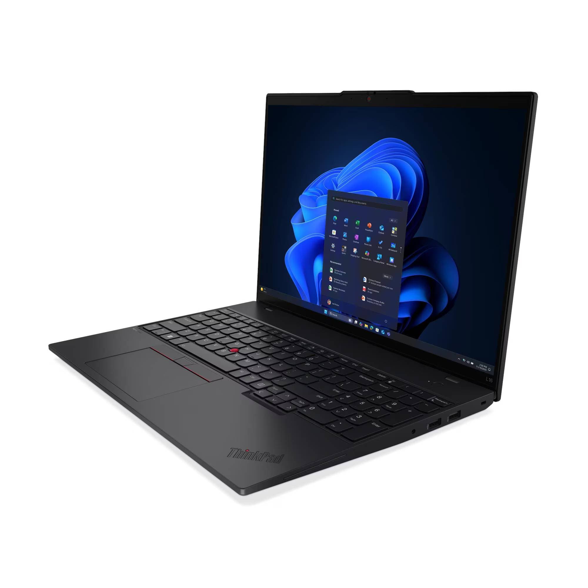 LENOVO Laptop LENOVO Thinkpad L16 G2, 16 pulgadas, Core Ultra 7 255U, IA PC, 16GB, 512GB, W11P, teclado retroiluminado, 3 años de garantia Premier Support