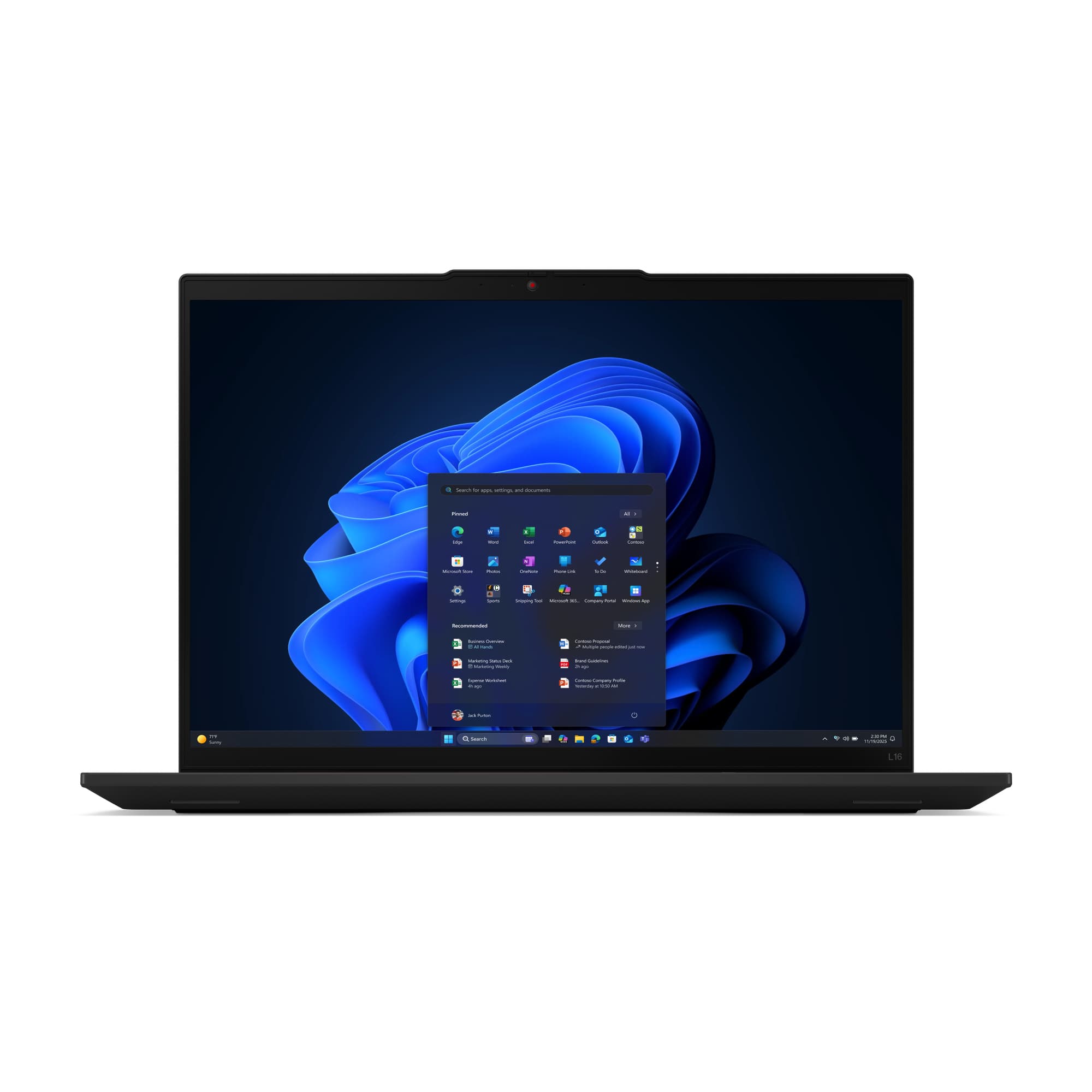 LENOVO Laptop Lenovo ThinkPad L16 Gen 2 Intel Core Ultra 5 225U, IA PC, 16 GB, 512 GB SSD, W11Pro, teclado retroiluminado, 3 años de garantia Premier Support