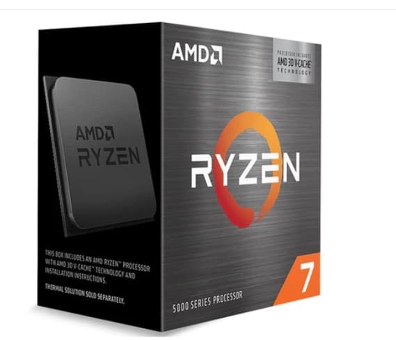AMD AMD RYZEN 7 5800X3D, 8 núcleos, Socket AM4, No Incluye Ventilador, Se requiere una tarjeta gráfica independiente.