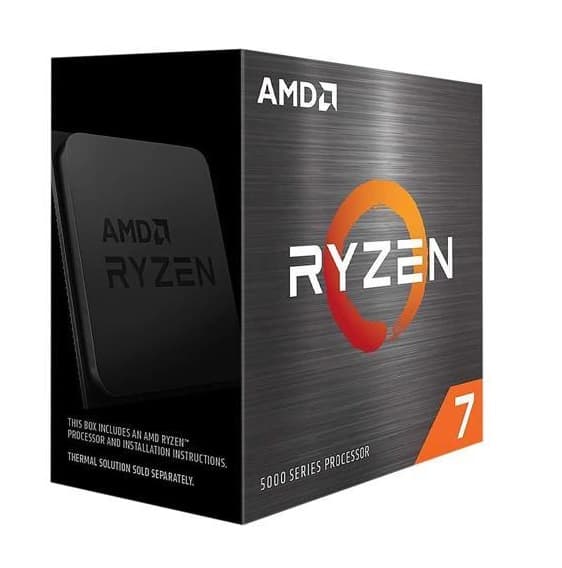 AMD AMD RYZEN 7 5700X, 8 núcleos, Socket AM4, No Incluye Ventilador, Se requiere una tarjeta gráfica independiente.