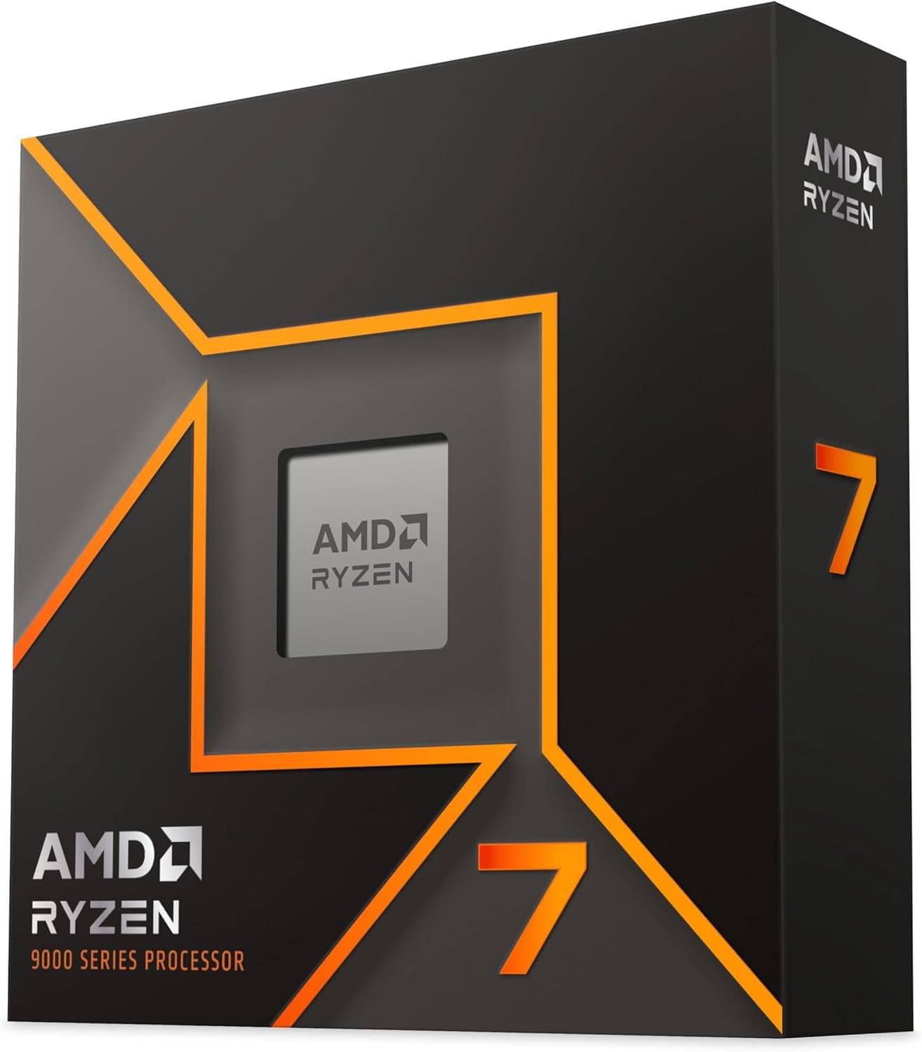 AMD AMD RYZEN 7 9700X, 8 núcleos, socket AM5, No incluye ventilador, Con gráficos incluidos.