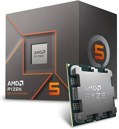 AMD AMD RYZEN 5 8400F, 6 núcleos, Socket AM5, Con ventilador, Se requiere una tarjeta gráfica independiente