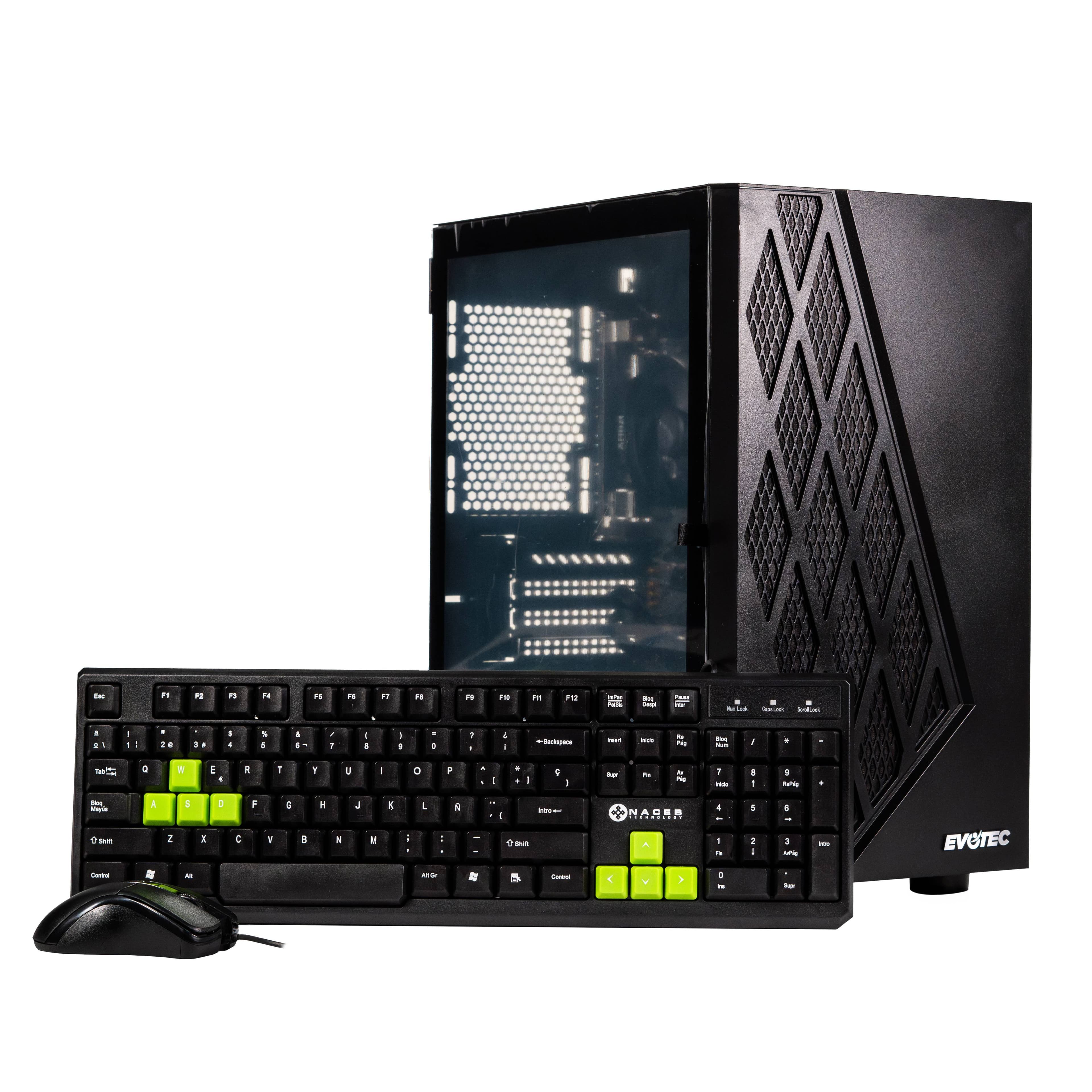 EVOTEC PC GAMER EVOTEC AMD RYZEN 5 5600GT, 16GB, SSD 480GB, WIN 11 PRO PRUEBA
