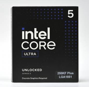 INTEL Procesador Intel® Core™ Ultra 5 Plus, BX80768250KF, 3.3 Ghz, 18 núcleos, LGA 1851, 22 TOPS (SIN DISIPADOR - SIN GRAFICOS)