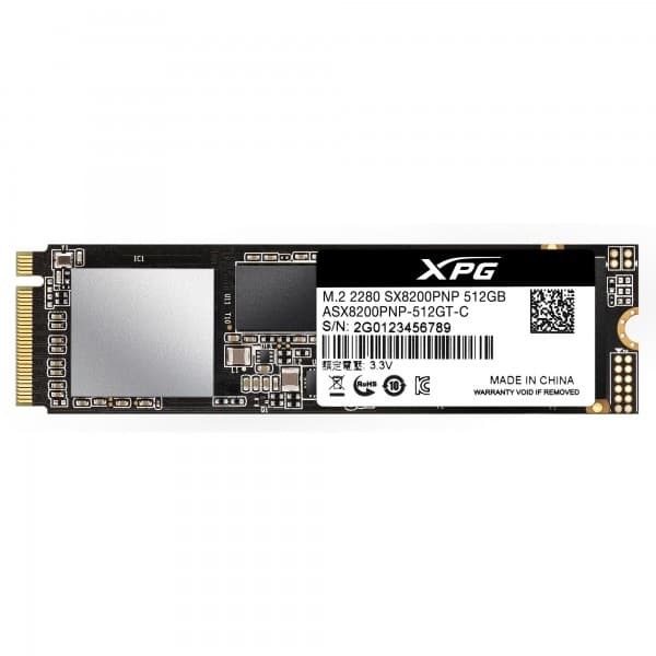 ADATA SSD ADATA ASX8200PNP-512GT-C, 512 GB, PCI Express, 3500 MB/s, 2400 MB/s