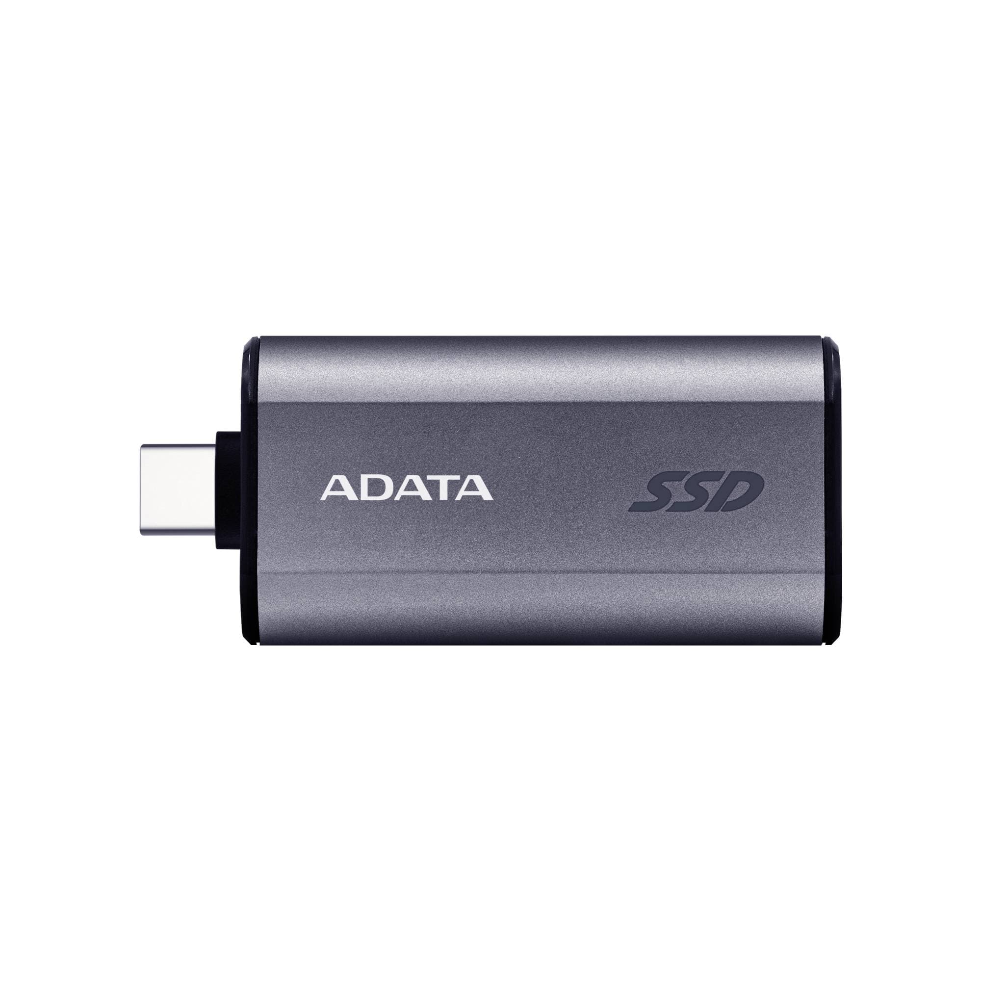 ADATA SSD Externo ADATA SC750 1000GB. Interfaz USB 3.2 Gen 2 X2, Puerto USB-C. Color NEGRO. Numero de parte SC750-1000G-CCBK