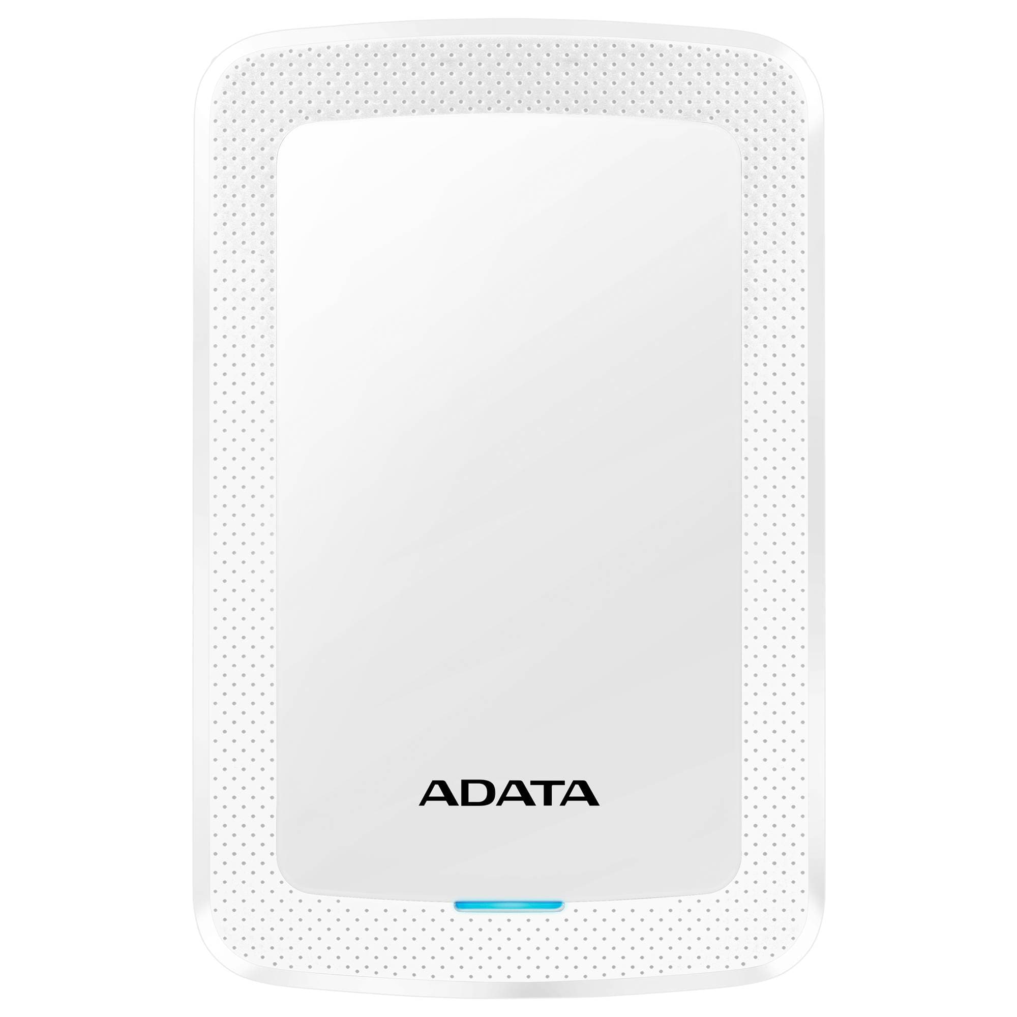 ADATA Disco Duro Externo 2.5 Pulgadas modelo HV300 2TB USB 3.2 Gen1, Con compatibilidad universal de dispositivos. Color BLANCO. AHV300-2TU31-CWH