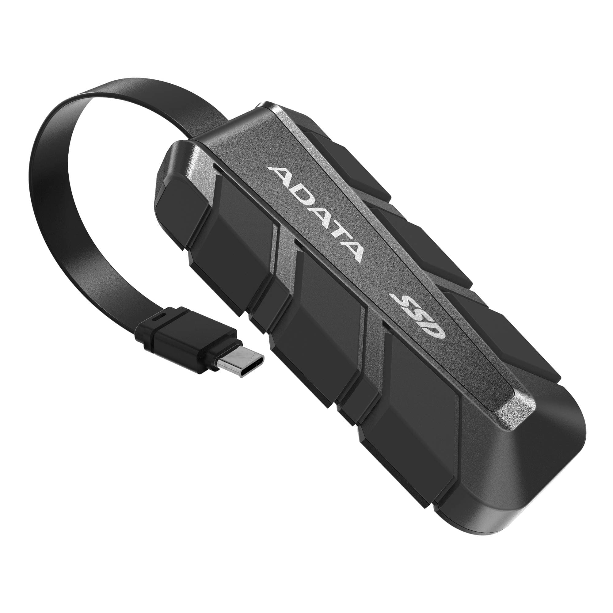 ADATA SSD Externo ADATA SC740 500GB. USB tipo C incorporado, 1.050/1.000 MB/s lectura/escritura, Resistente a caídas MIL-STD de 1,22 m. NEGRO SC740-500G-CBK
