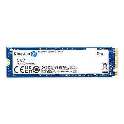 Kingston Technology UNIDAD DE ESTADO SOLIDO KINGSTON NV3 1TB M.2 2280 NVME PCIE GEN 4X4 R.6000MB/S W.4000MB/S