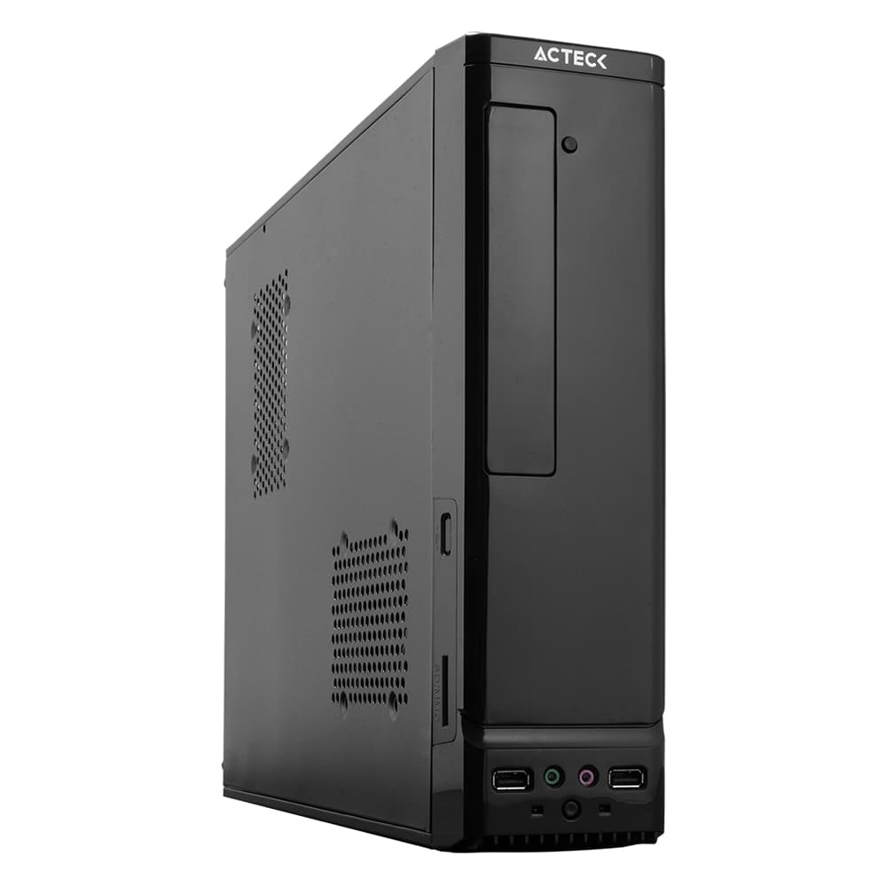 ACTECK Gabinete ACTECK ATOM GS240 Micro Desktop Slim Micro ATX Y Mini ITX USB 2.0 Fuente 450W 1 Vent