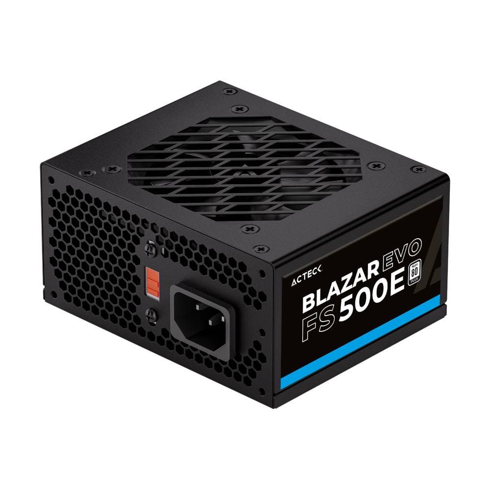 ACTECK Fuente de Poder ACTECK Blazar Evo ACTECK FS500E Advanced Series 500W Slim. para gabinetes compactos: KENDAL, BERN, ATOM, BROOK